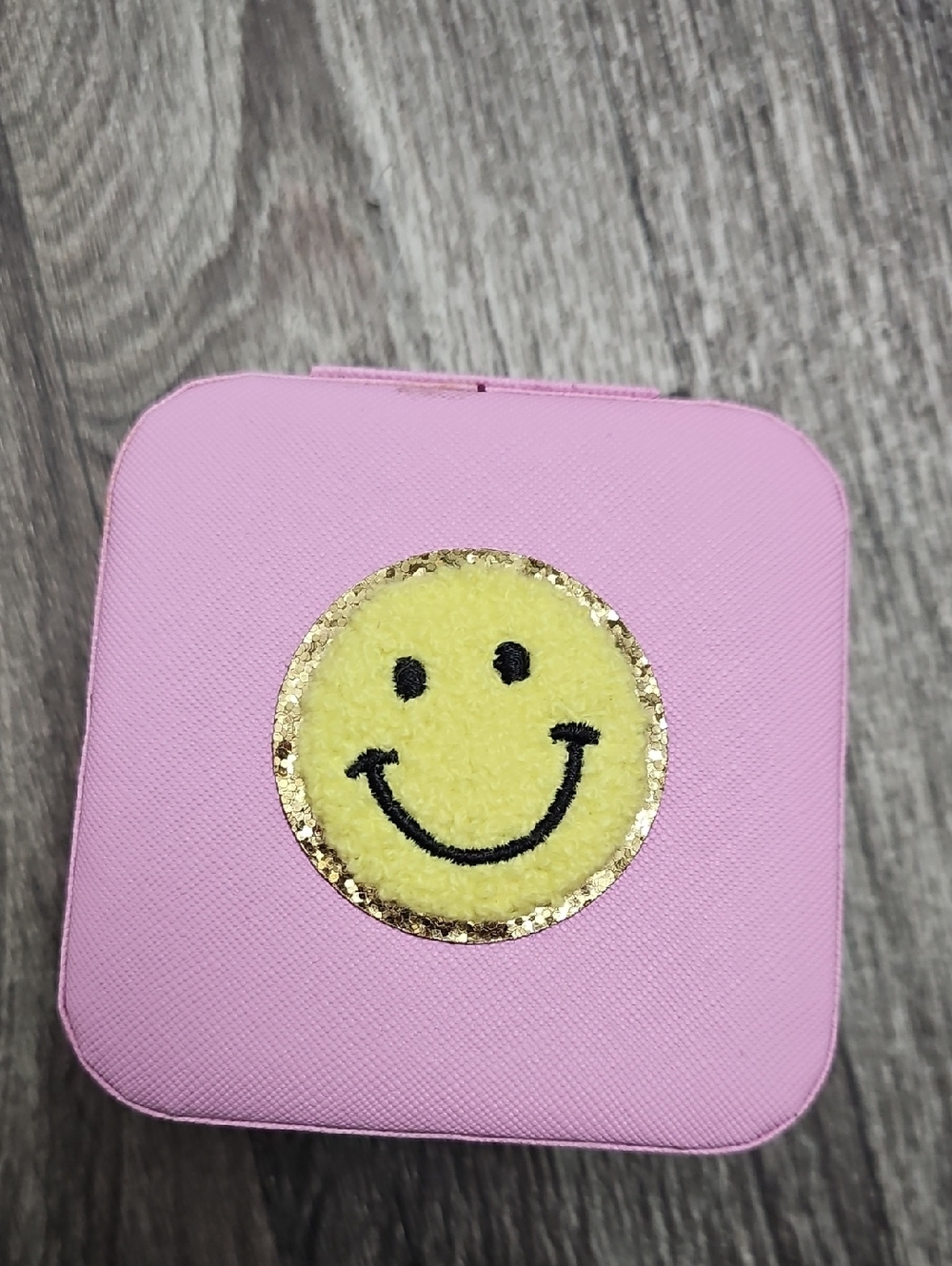 Accessory Case with Yellow Smiley Face
